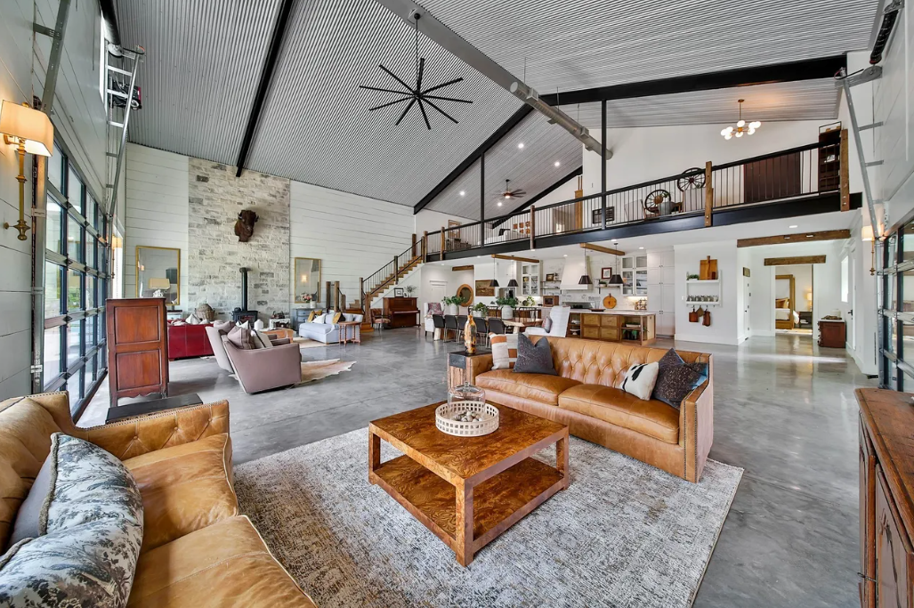 Great room fireplace