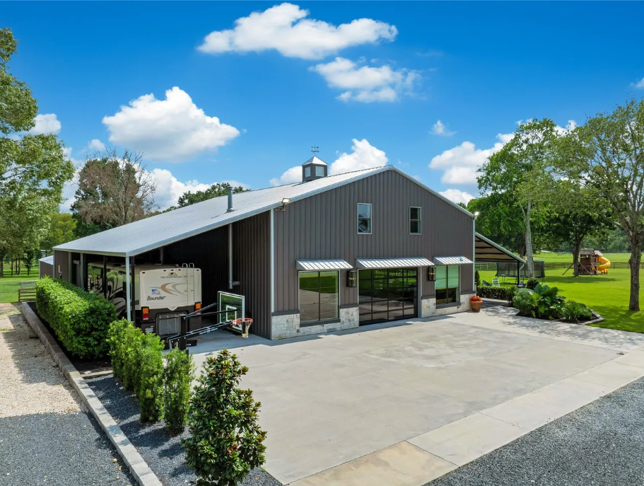 Main residence and RV parking