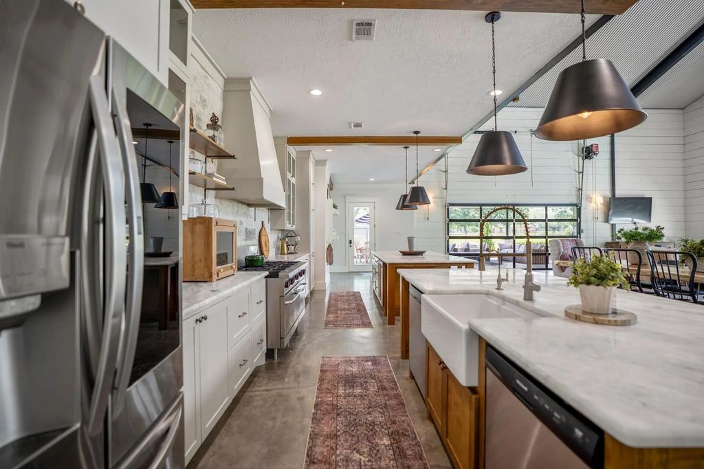 Kitchen and dual islands