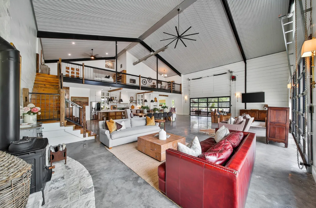 Great room and staircase
